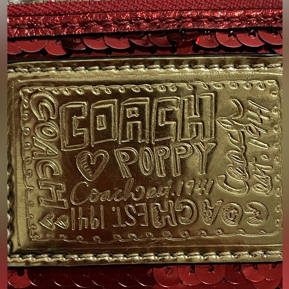 Coach Poppy Red Sequin Crossbody - Limited Edition - Picture 2 of 7